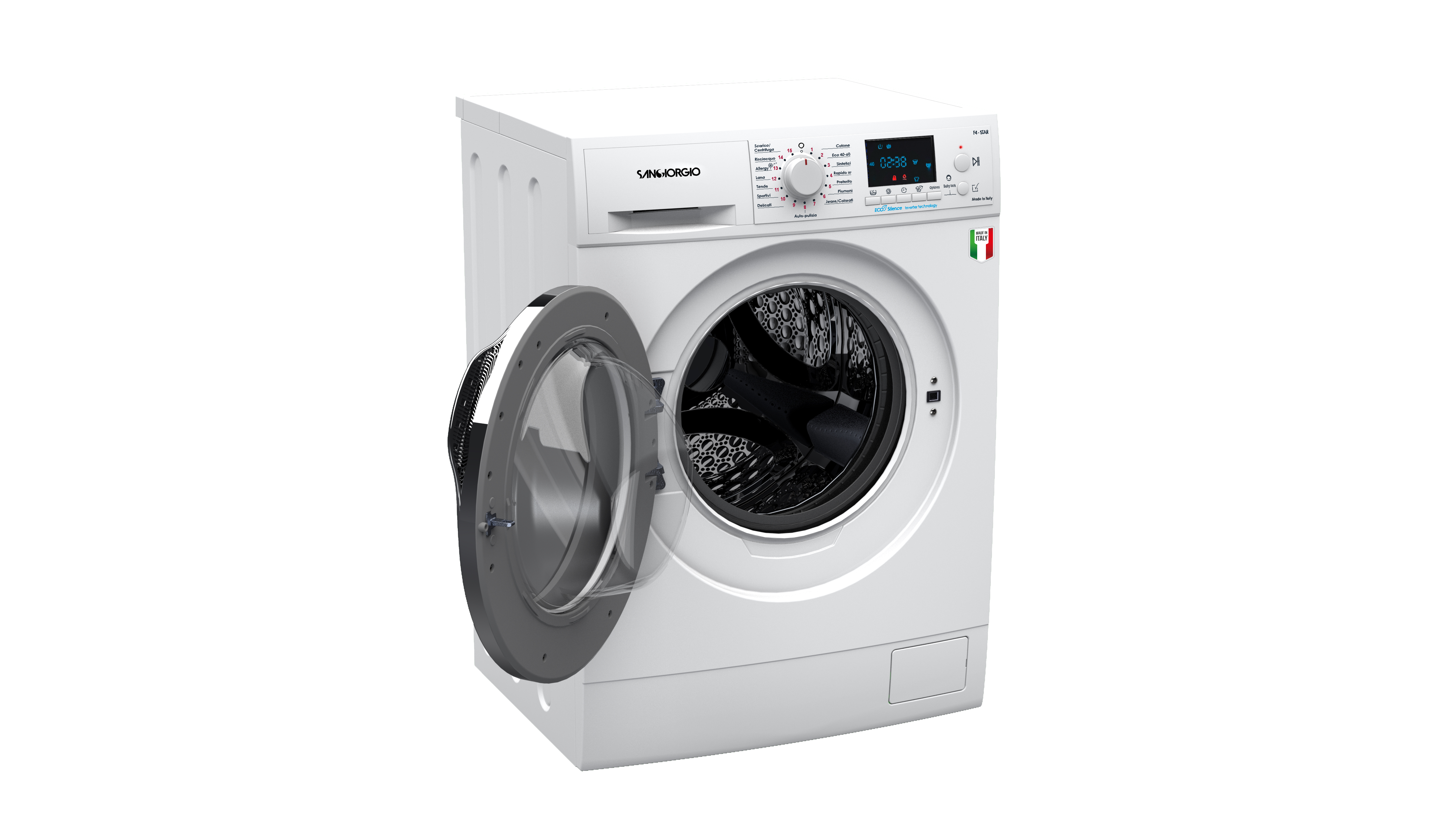 ΠΛΥΝΤΗΡΙΟ ΡΟΥΧΩΝ SANGIORGIO F1014DI8C | 10 ΚΙΛΑ | INVERTER 1400 ΣΤΡΟΦΕΣ | LCD ΗΛΕΚΤΡΟΝΙΚΟ | 5 ΧΡΟΝΙΑ ΕΓΓΥΗΣΗ* 3